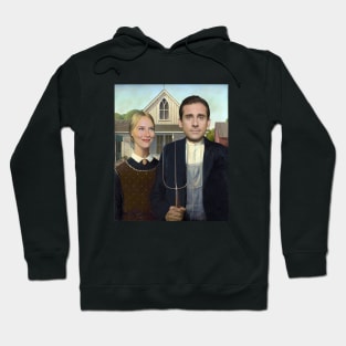 Michael and Holly from the The Office in American Gothic Hoodie